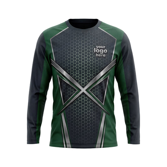 LCHD0004 Geometric Shard Heavy Duty landscaping shirt — front view