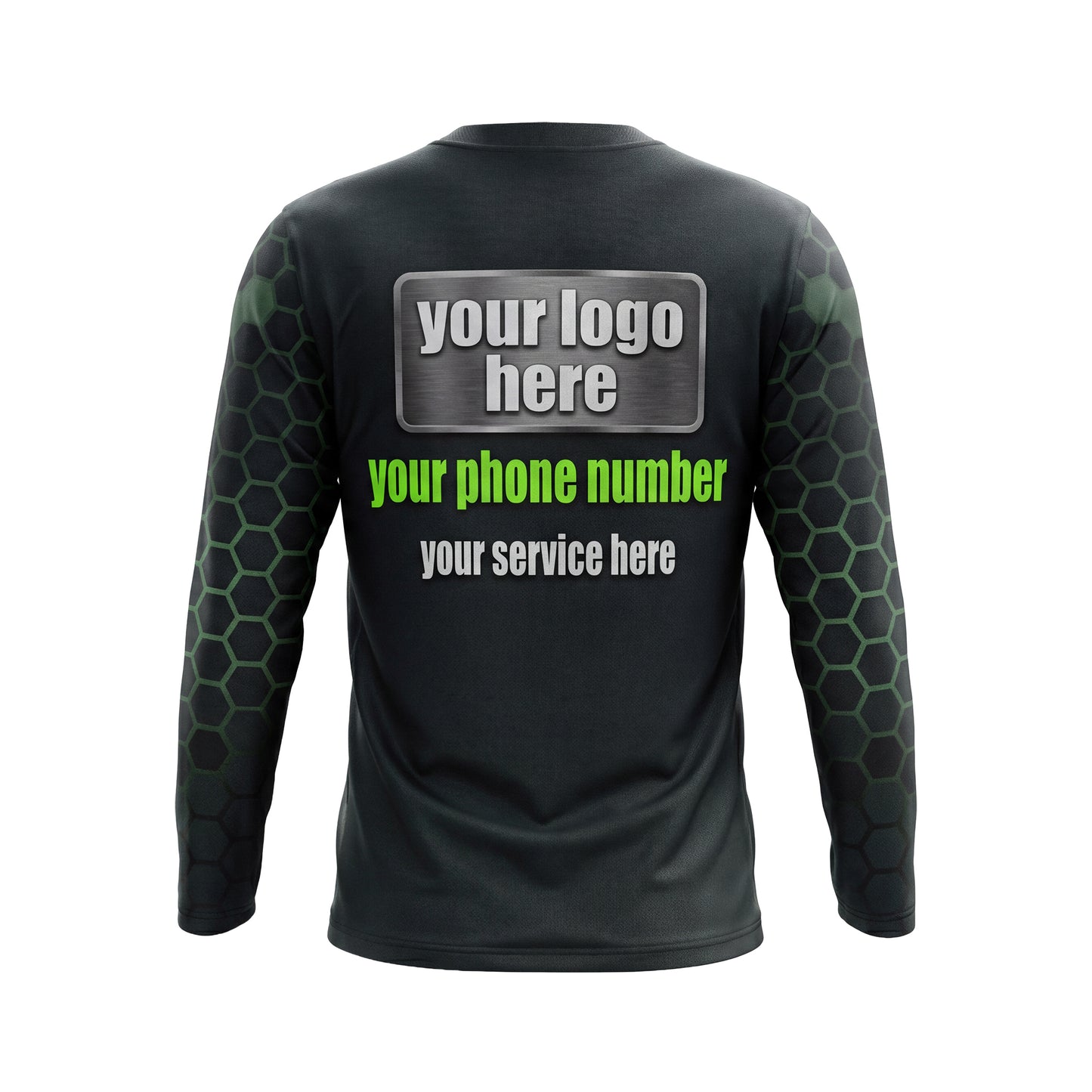 LCHD0005 Pruning Shears Heavy Duty custom lawn shirt — back view