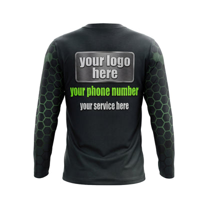 LCHD0005 Pruning Shears Heavy Duty custom lawn shirt — back view