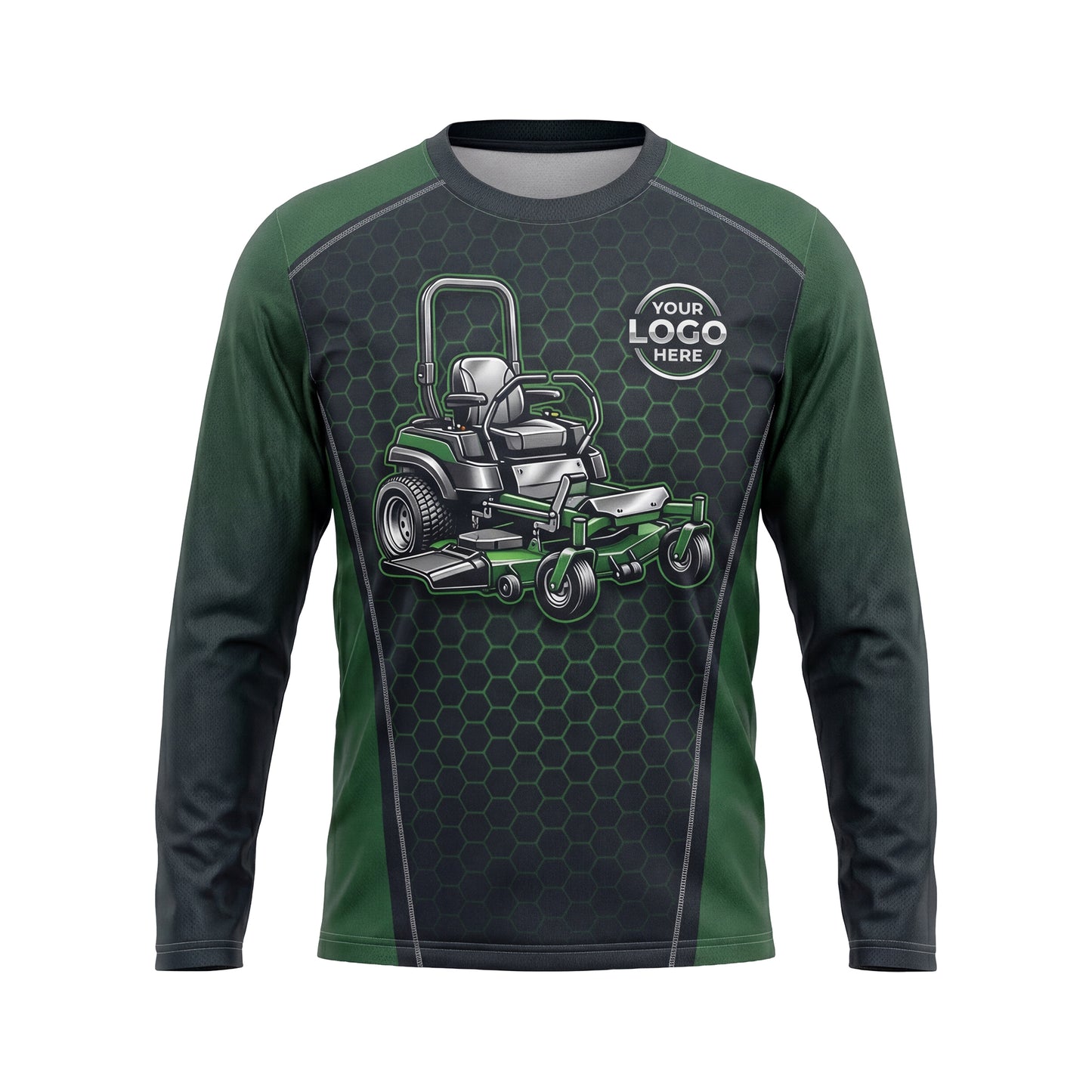 LCHD0003 Zero-Turn Mower Heavy Duty custom work shirt — front view