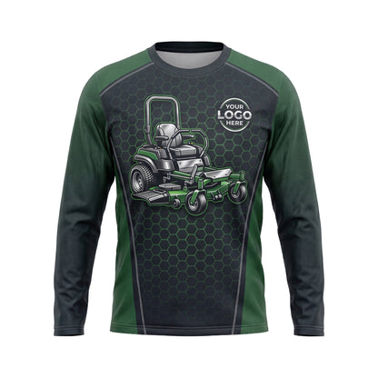 LCHD0003 Zero-Turn Mower Heavy Duty custom work shirt — front view