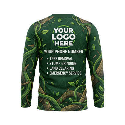 LCGP0010 Bio-Pulse Chainsaw custom landscaping shirt — back view