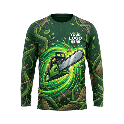 LCGP0010 Bio-Pulse Chainsaw custom landscaping shirt — front view