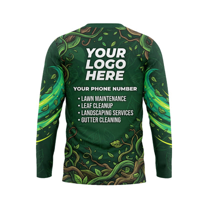 LCGP0008 Eco-Blast Power Sprayer custom landscaping shirt — back view