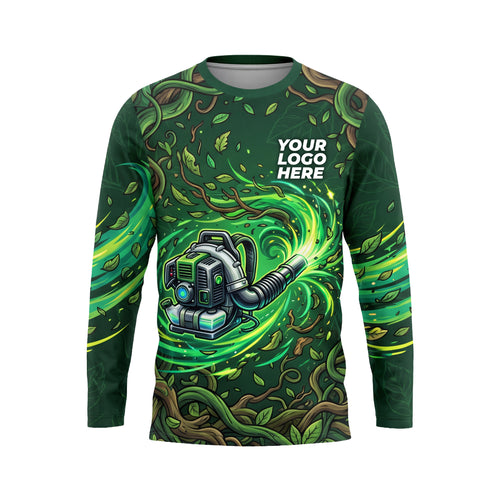LCGP0008 Eco-Blast Power Sprayer custom landscaping shirt — front view