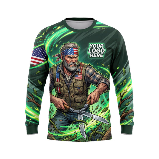 LCGP0022 Heritage Lawn Care Specialist custom shirt — front view