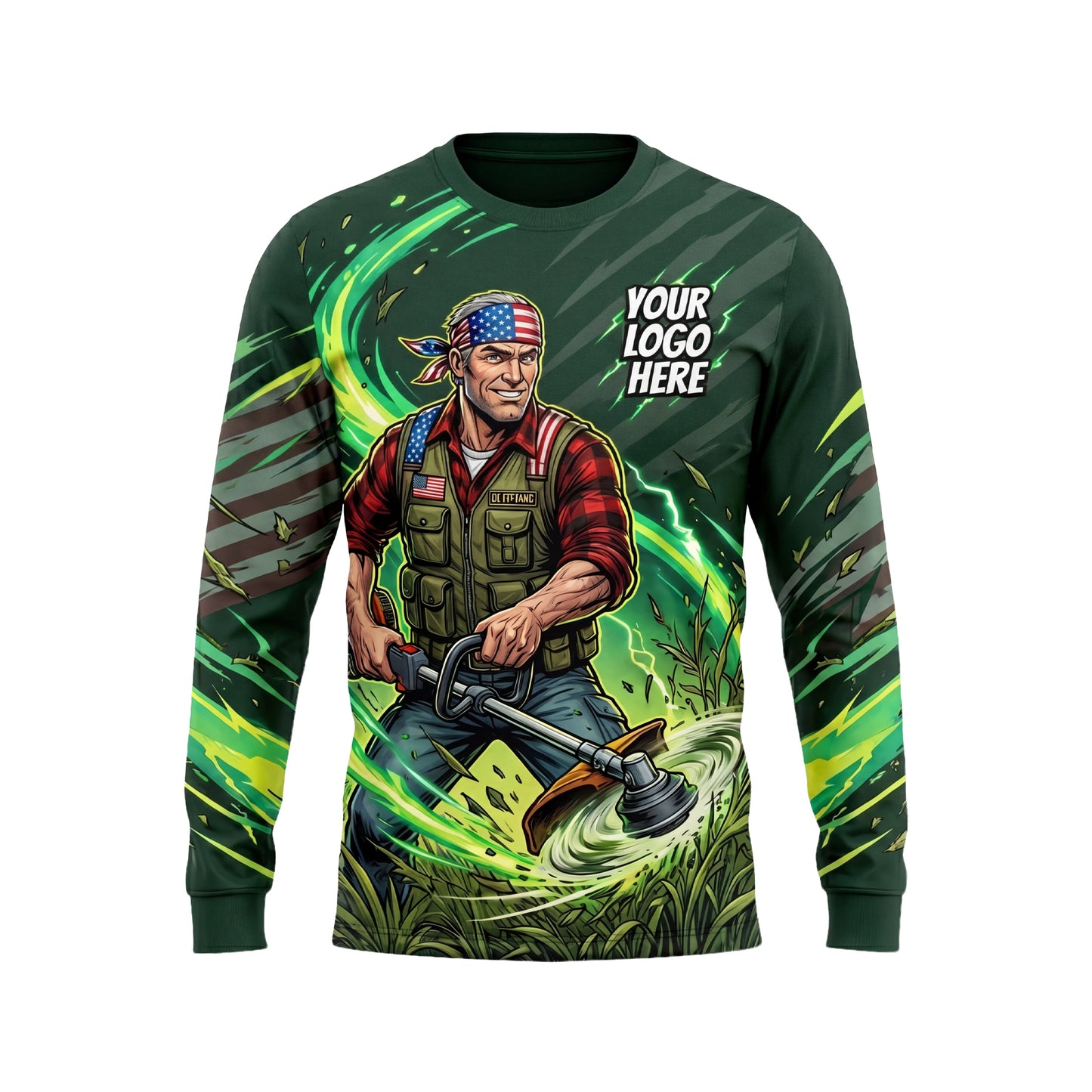 LCGP0019 Modern Landscaping Expert custom work shirt — front view