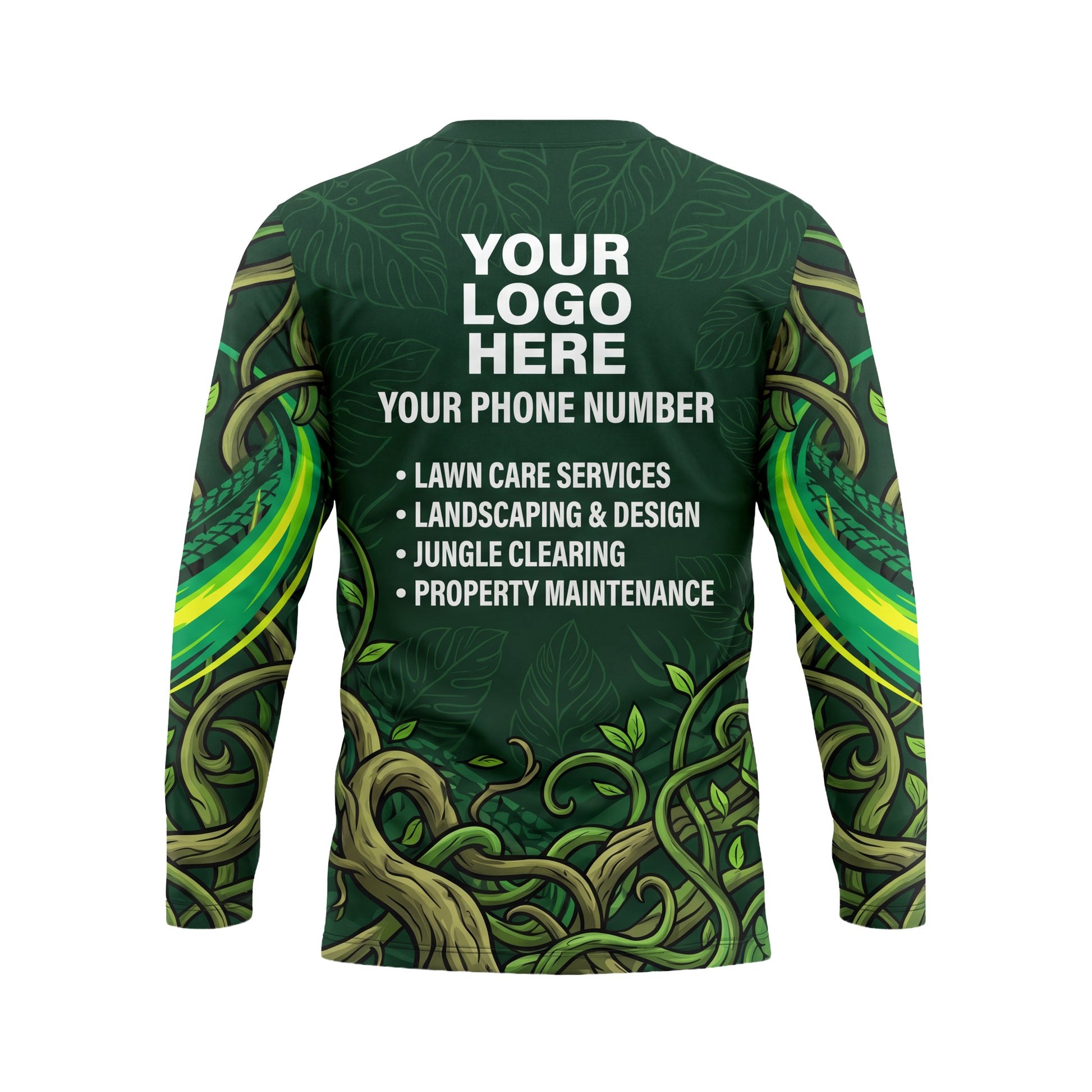 LCGP0005 Nature Force Lawn Mower custom shirt — back view