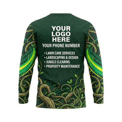 LCGP0005 Nature Force Lawn Mower custom shirt — back view