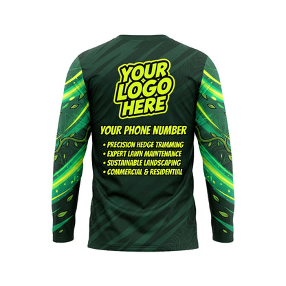 LCGP0015 Pro Tech Hedge Trimming custom work shirt — back view
