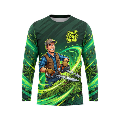 LCGP0015 Pro Tech Hedge Trimming custom work shirt — front view