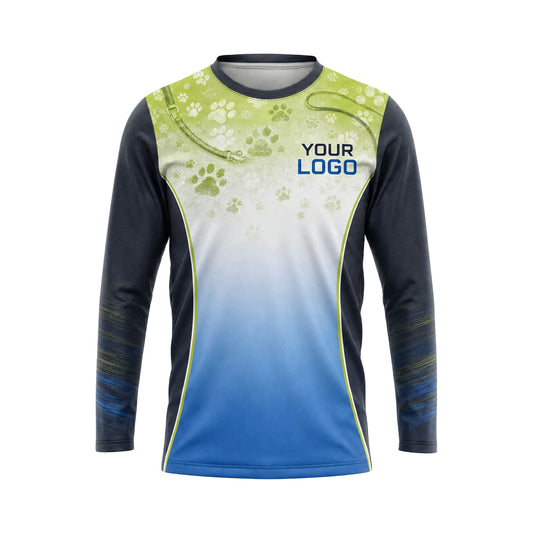 DWN022 - Custom Dog Walking Shirt - Upper Element Fade - front