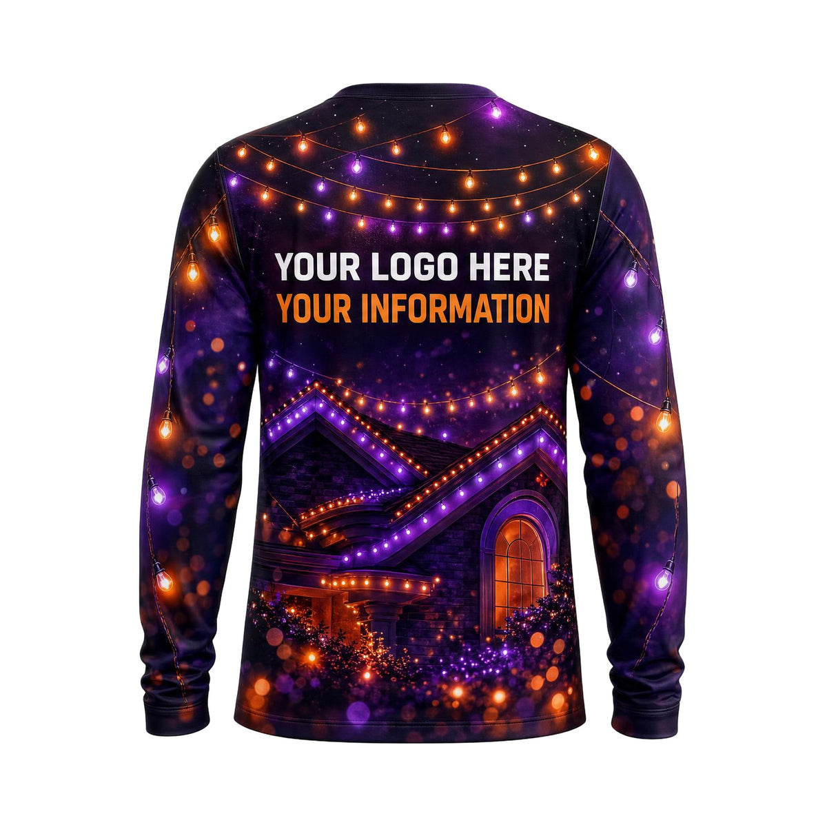 Aurora Light Canopy custom holiday lighting shirt HLN018 - back