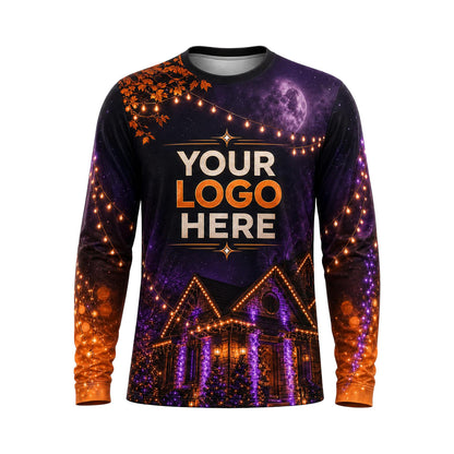 Midnight Lighted Gable custom holiday lighting shirt HLN020 - front