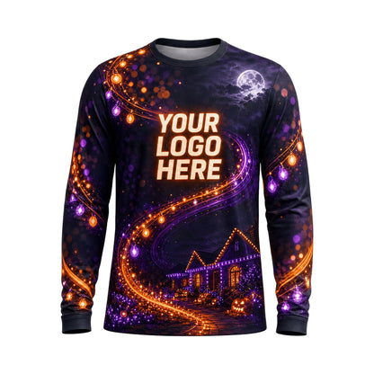Cosmic Roofline Lights custom holiday lighting shirt HLN022 - front