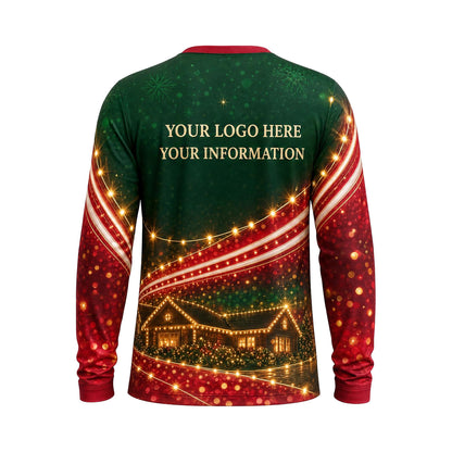 Emerald Christmas Home custom holiday lighting shirt HLN025 - back