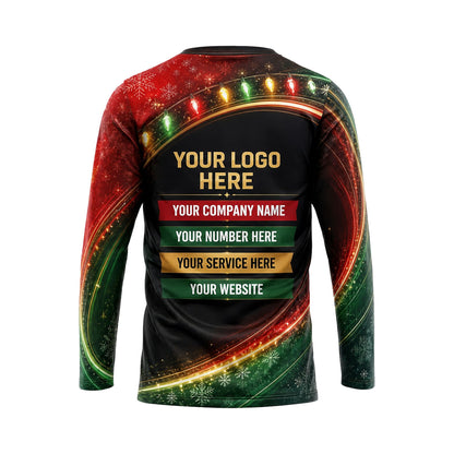 Classic Lighted Roofline custom holiday lighting shirt HLN030 - back