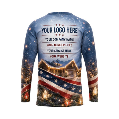 Patriot Light Installer custom holiday lighting shirt HLN032 - back