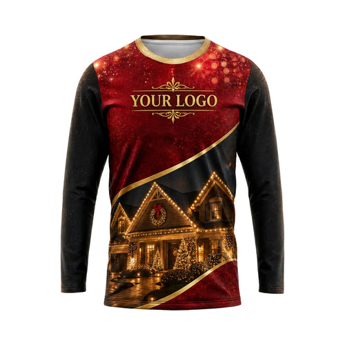 Gilded Holiday Roofline custom holiday lighting shirt HLN035 - front