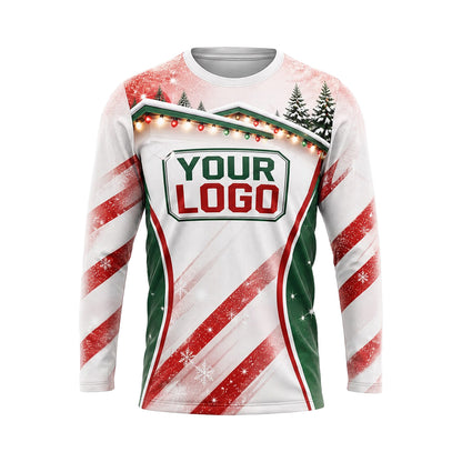 Candy Cane Light Trail custom holiday lighting shirt HLN036 - front