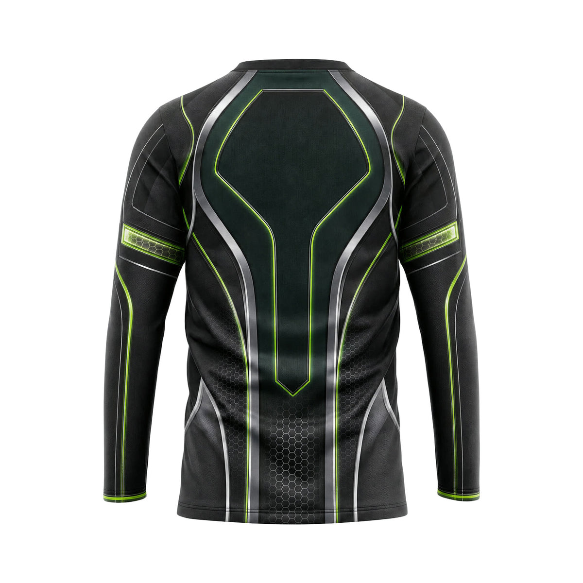 Volt Green Spine custom team jersey HTJS007 - back