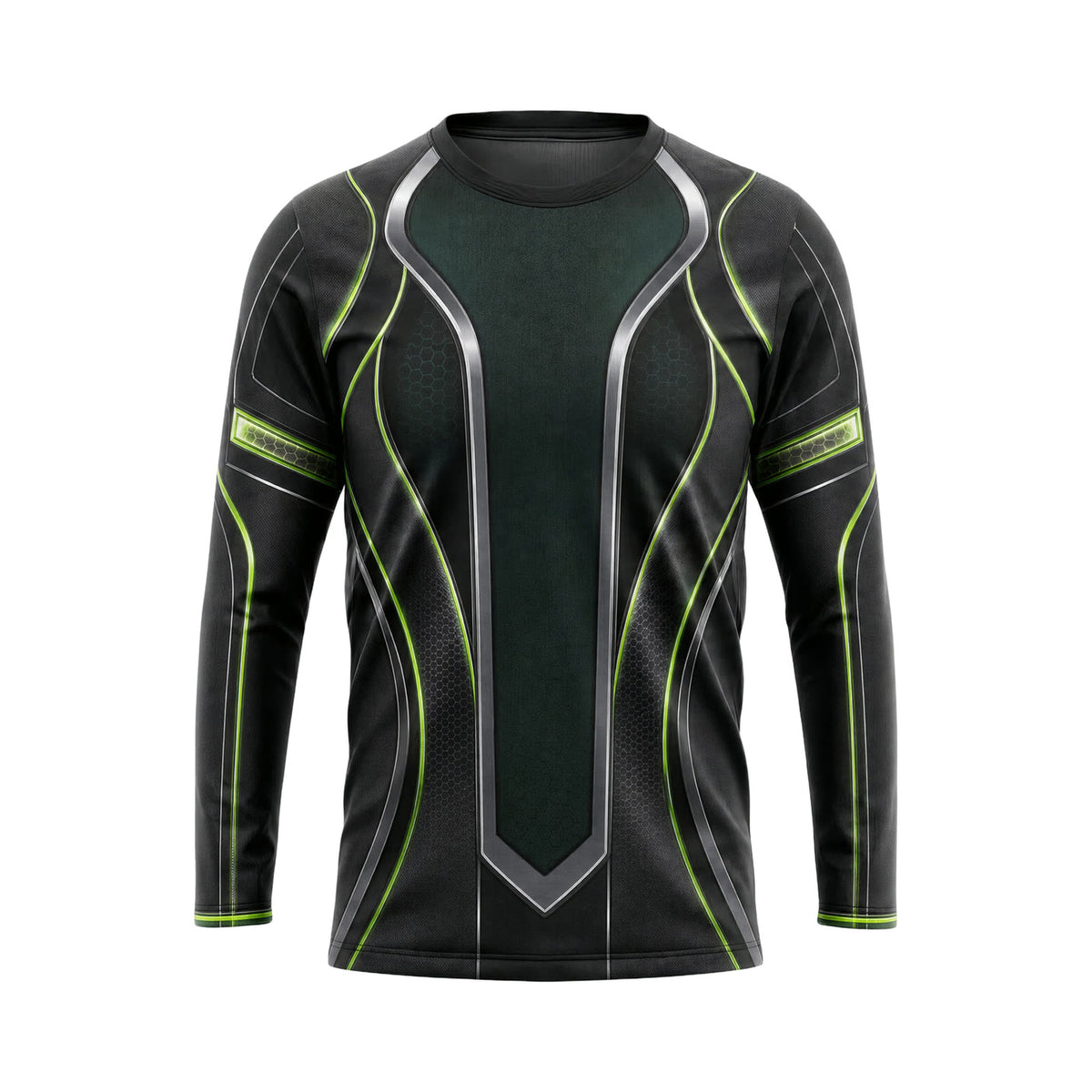Volt Green Spine custom team jersey HTJS007 - front