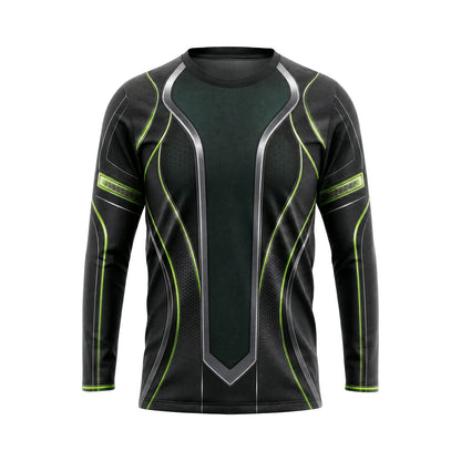 Volt Green Spine custom team jersey HTJS007 - front