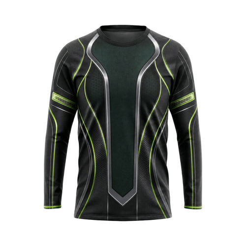 Volt Green Spine custom team jersey HTJS007 - front