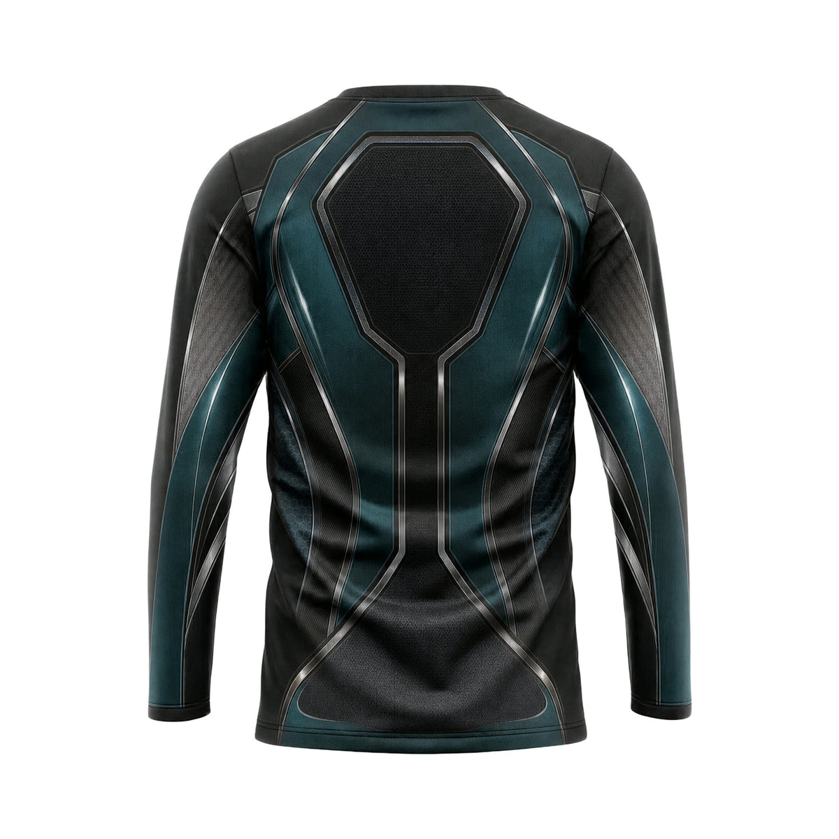 Teal Circuit Shell custom team jersey HTJS011 - back