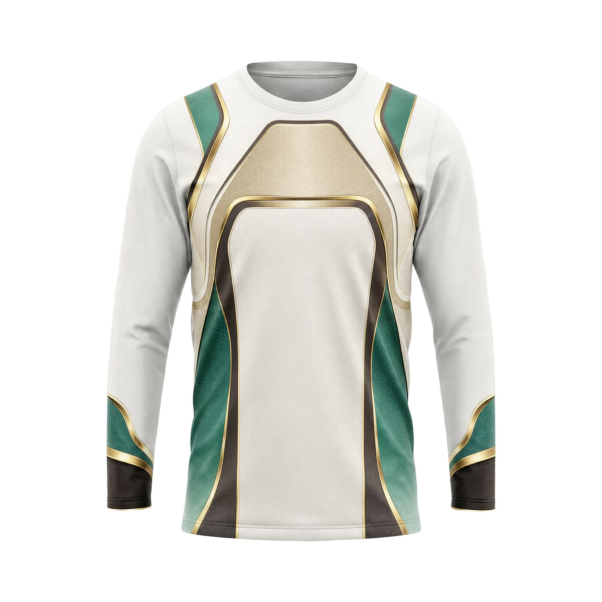 Ivory Emerald Panel custom team jersey HTJS015 - front