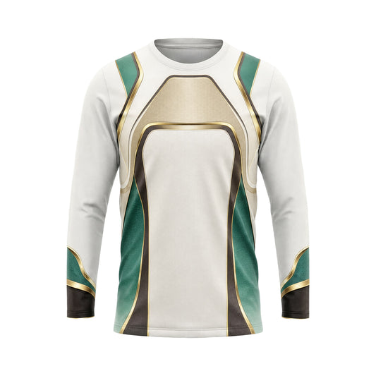 Ivory Emerald Panel custom team jersey HTJS015 - front