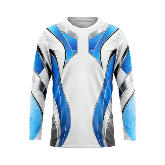 Arctic Blue Rush custom team jersey HTJS016 - front