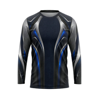 Midnight Cobalt Armor custom team jersey HTJS018 - front