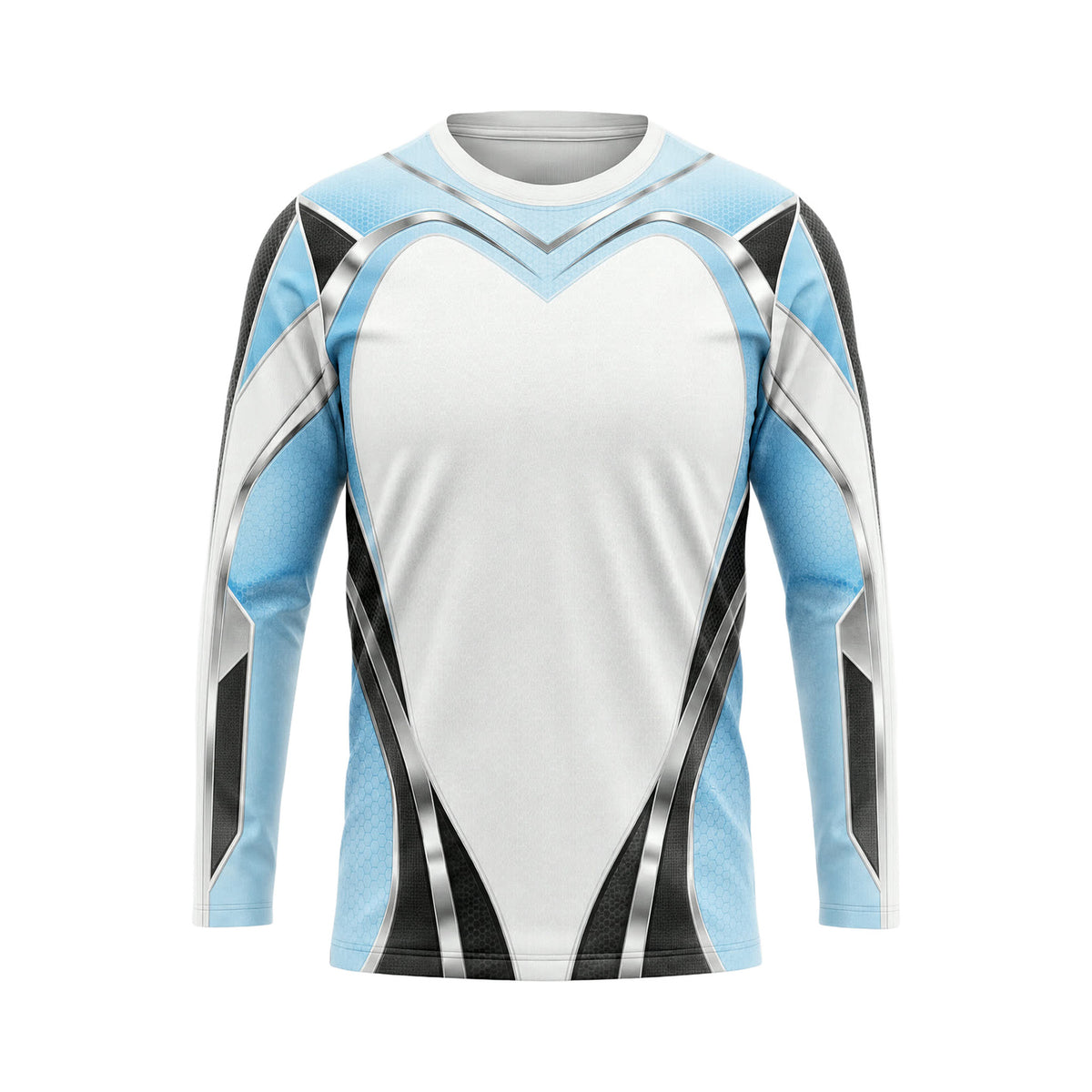 Ice Blue Y-Frame custom team jersey HTJS028 - front