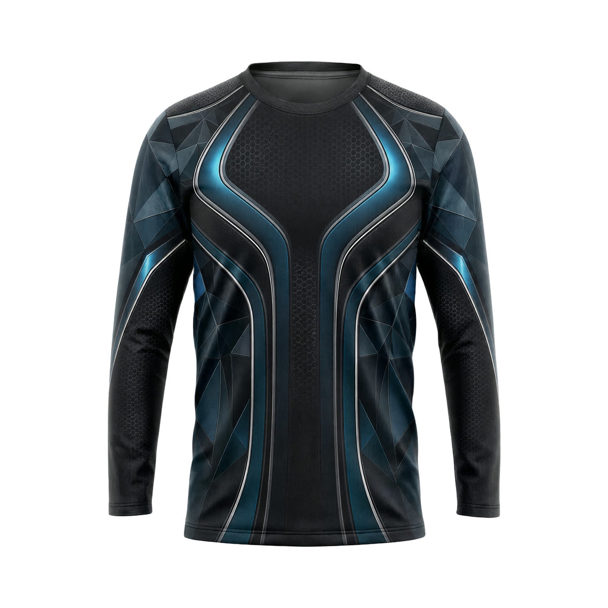 Teal Carbon Armor custom team jersey HTJS033 - front