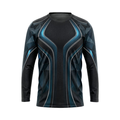 Teal Carbon Armor custom team jersey HTJS033 - front