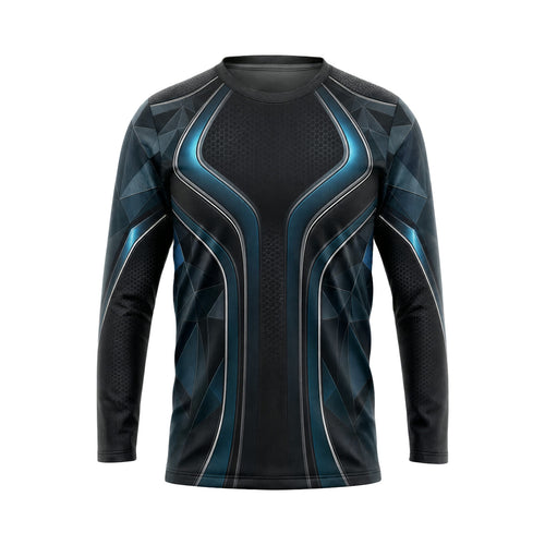 Teal Carbon Armor custom team jersey HTJS033 - front
