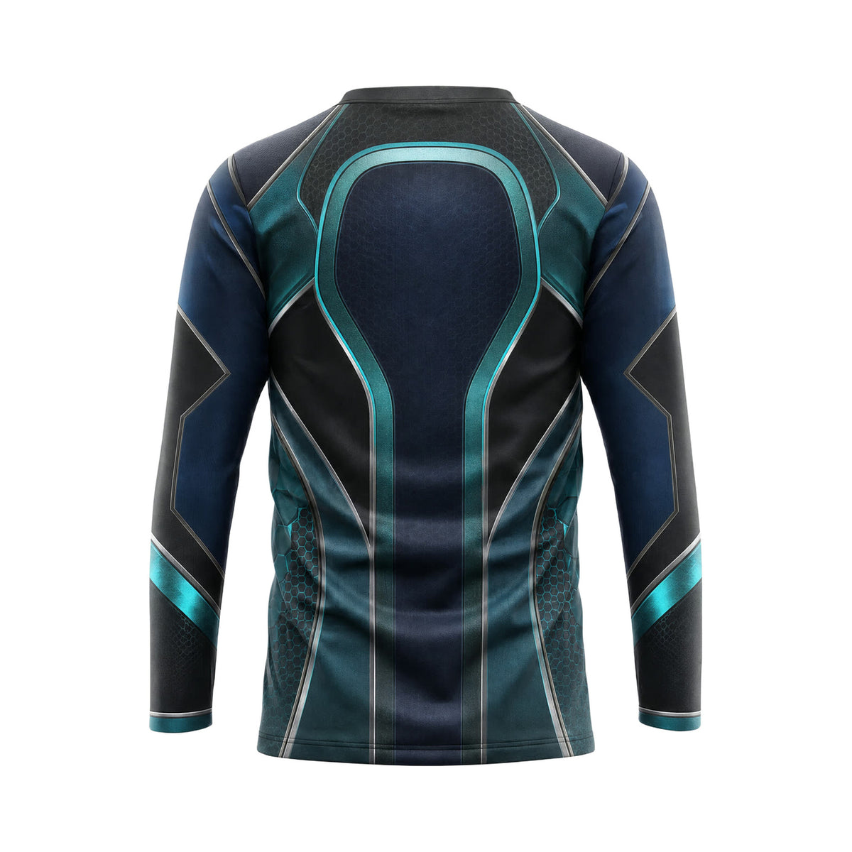 Midnight Aqua Frame custom team jersey HTJS036 - back