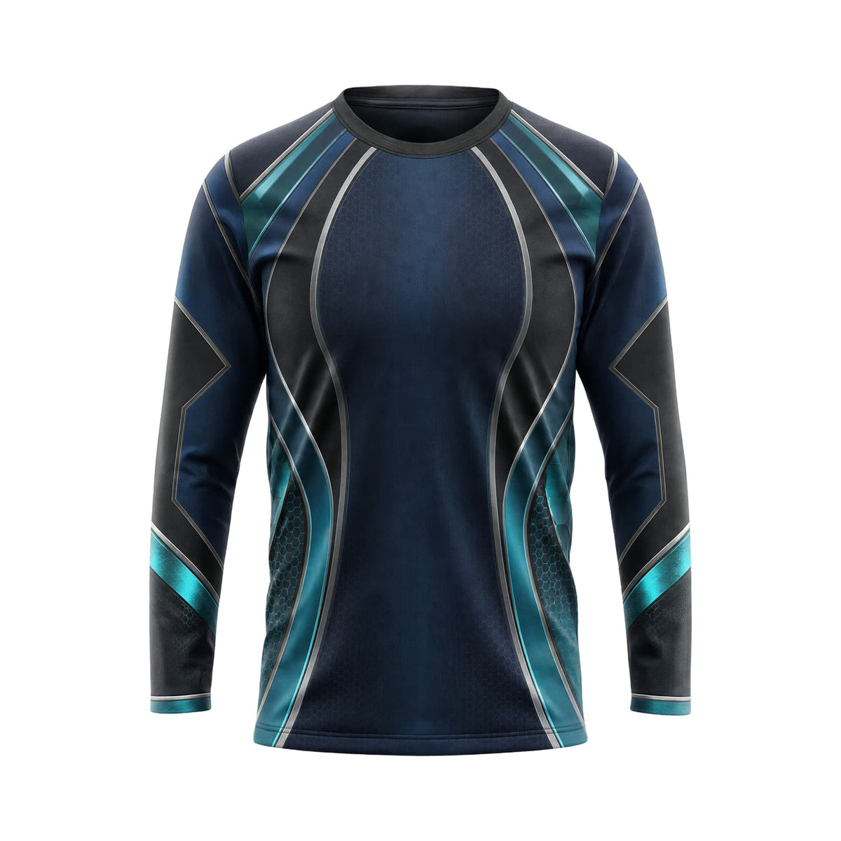 Midnight Aqua Frame custom team jersey HTJS036 - front