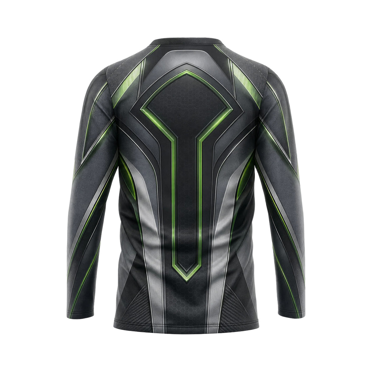 Black Lime Chevron custom team jersey HTJS041 - back