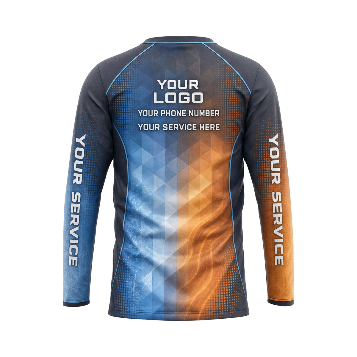 Icefire Prism Split custom HVAC shirt HVA002 - back