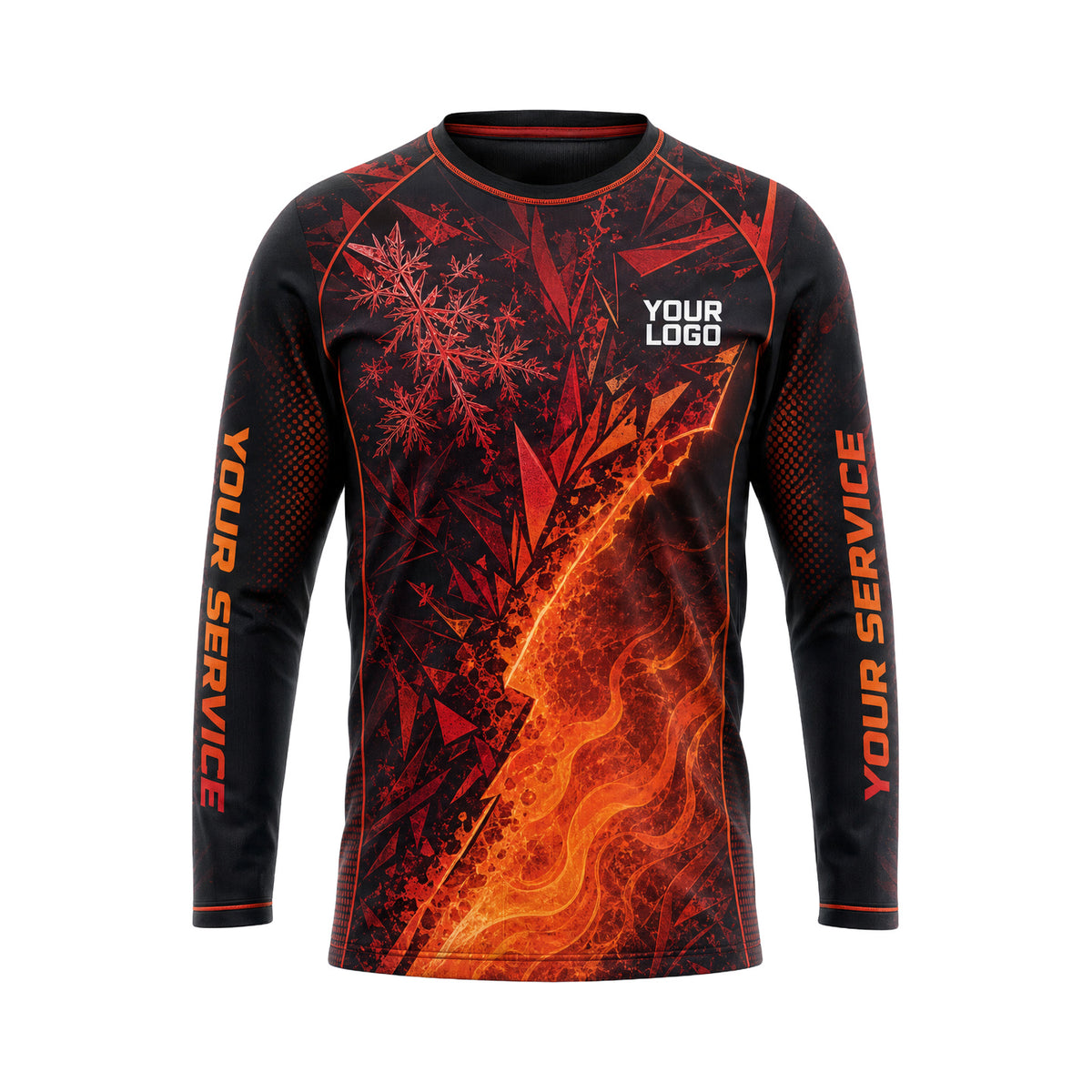 Ember Frost Shards custom HVAC shirt HVA003 - front