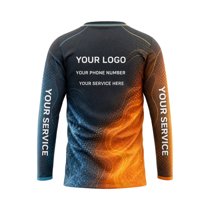 Icefire Camo Current custom HVAC shirt HVA004 - back