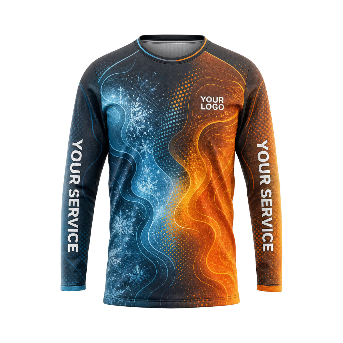 Icefire Camo Current custom HVAC shirt HVA004 - front