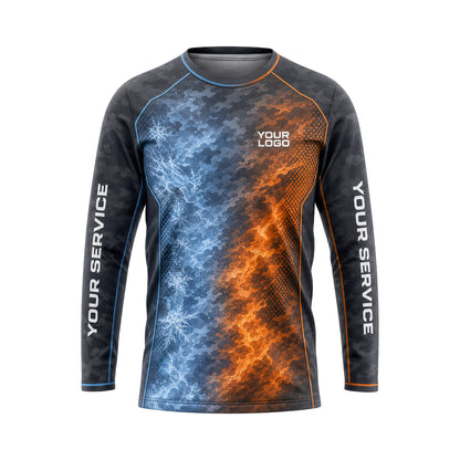 Graphite Ember Prism custom HVAC shirt HVA006 - front