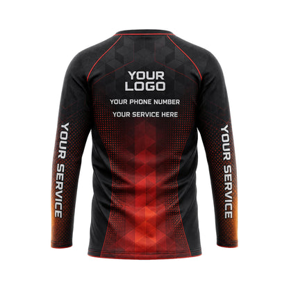 Crimson Ember Prism custom HVAC shirt HVA008 - back