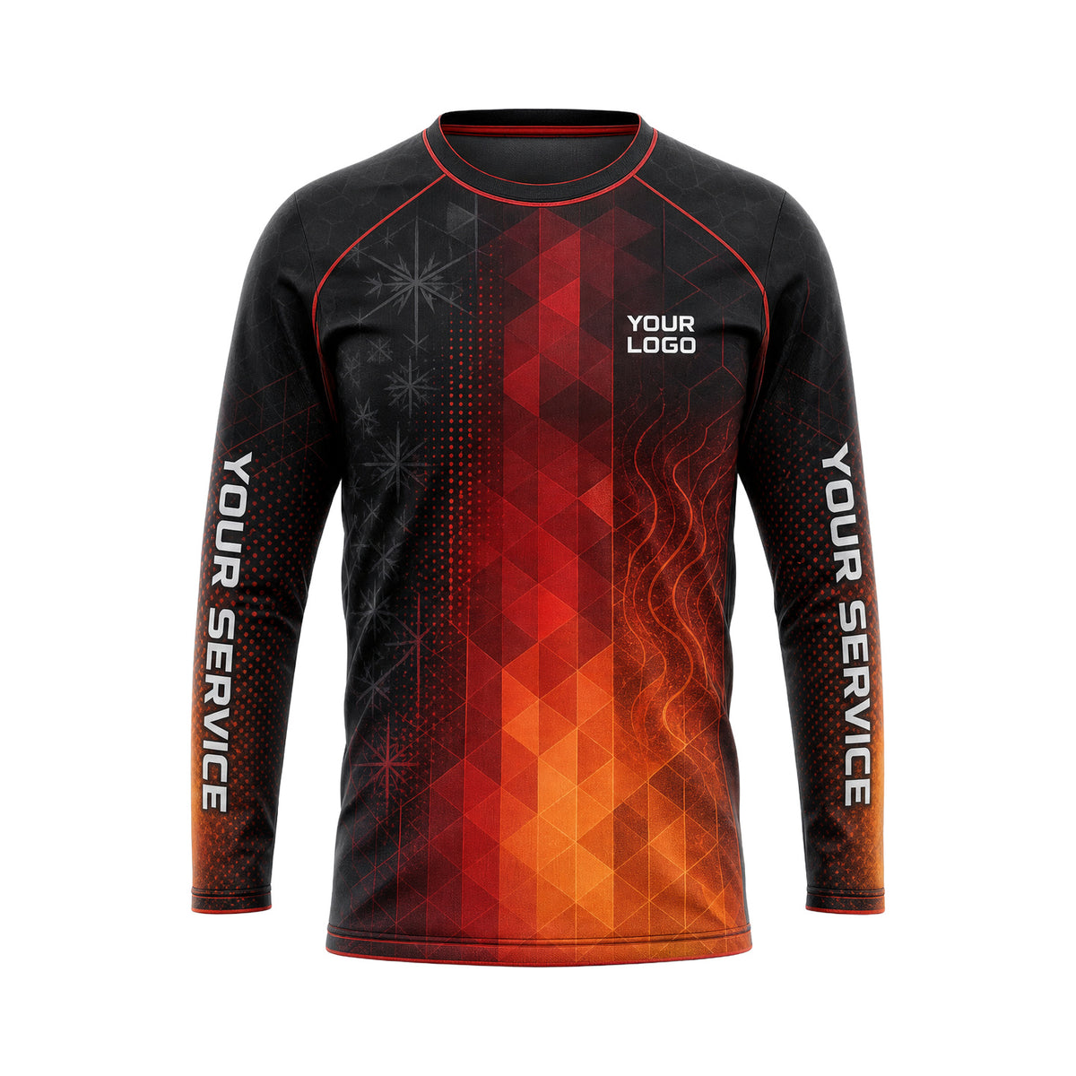 Crimson Ember Prism custom HVAC shirt HVA008 - front