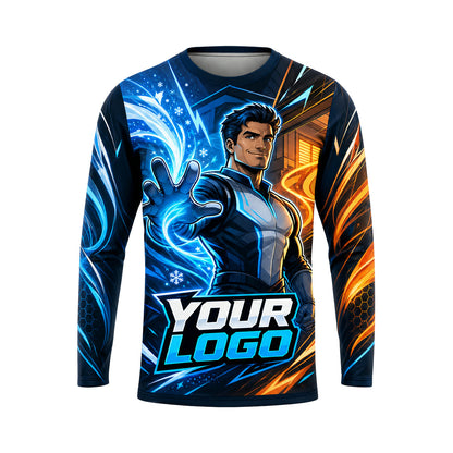 HVN001 - Custom HVAC Shirt - No Tools Hero Mascot - front