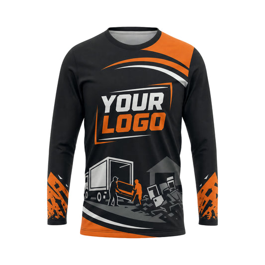 JRN011 - Custom Junk Removal Shirt - Double Curve Sport - front