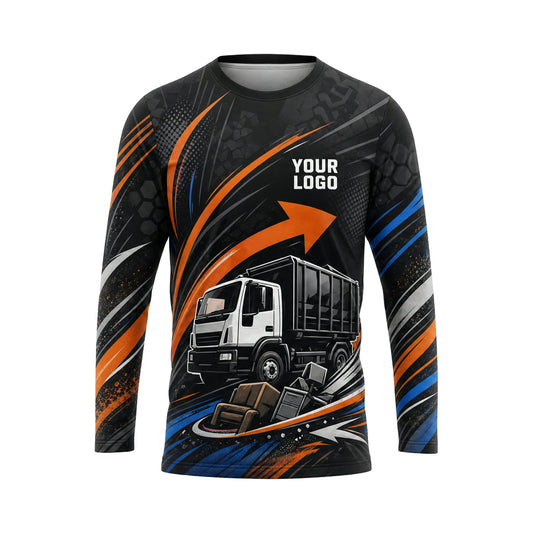 JRN018 - Custom Junk Removal Shirt - Full Wrap Flow - front